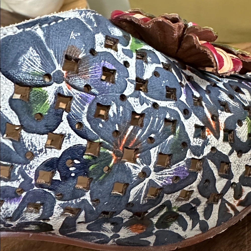 L'Artiste Women's Arautre Slingback Sandal Size 38 US 7 1/2-8 Art To Wear - Picture 16 of 17